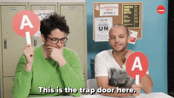 Trap Door Teacher GIF by BuzzFeed
