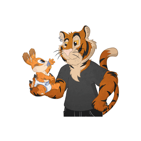 Fathers Day Baby Sticker