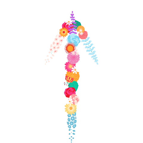 Rainbow Flower Sticker by OhHelloPetal