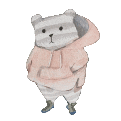 Pink Bear Sticker