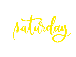 Saturday Calligraphy Sticker