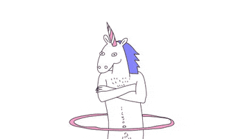 Unicorn Hula Hoop GIF by CsaK
