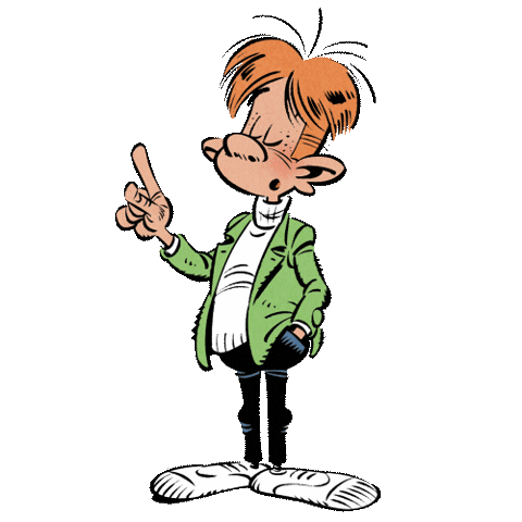 Gaston Lagaffe Sticker by Les Éditions Dupuis