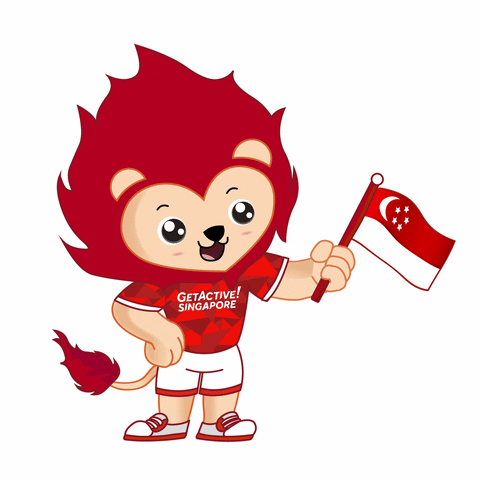 Waving Singapore Flag GIF by Sport Singapore - Find & Share on GIPHY