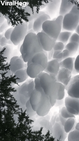 Stunning Mammatus Clouds Formed In Argentina GIF by ViralHog