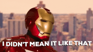 Sorry Iron Man GIF by The Sean Ward Show