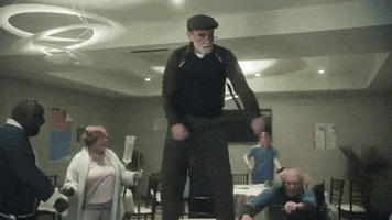 Floss Old Man GIF
