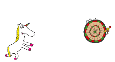 Unicorn Sticker by FreakyDarts