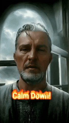 Face Calm Down GIF by IdiomKing