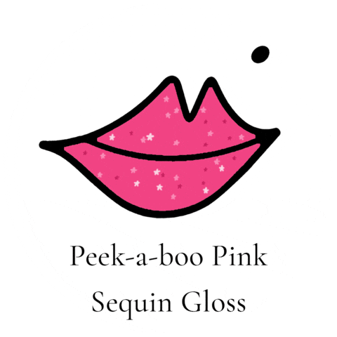 Peek-A-Boo Pink Sticker by Lisa Eldridge
