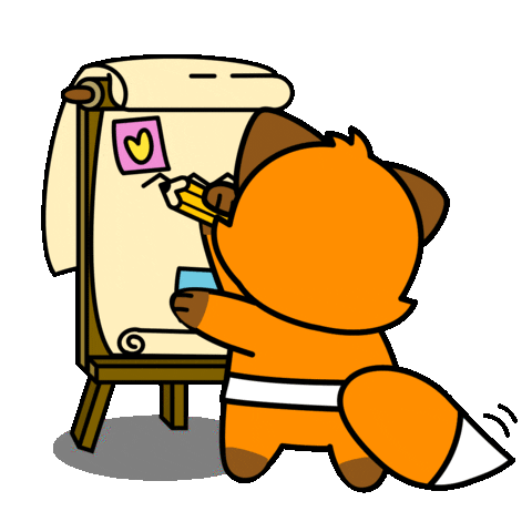 Cutefox Sticker by Artably 