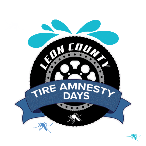 Tire Mosquito Sticker by Leon County FL