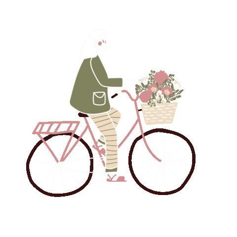 Girl Bike Sticker