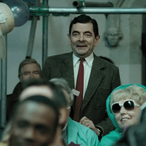 Excited Mr Bean GIF by Working Title - Find & Share on GIPHY