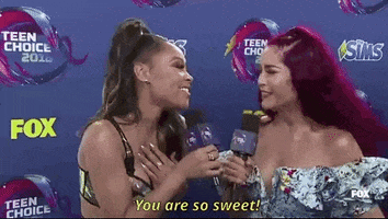 you are so sweet red carpet GIF by FOX Teen Choice