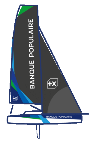 Team Boat Sticker by Voile Banque Populaire