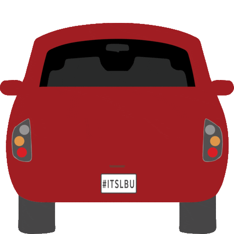 Red Car Sticker by lightingandbulbs