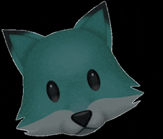 nachtfuchs fox animal emoji lalala GIF