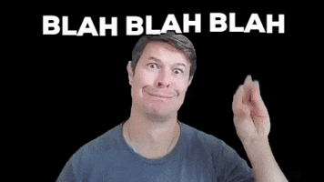 Blah Blah Word Salad GIF