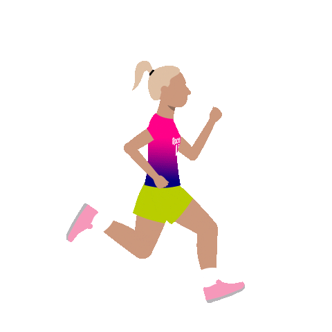 Race For Life Running Sticker by Cancer Research UK