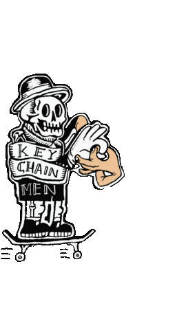 Illustration Skull Sticker