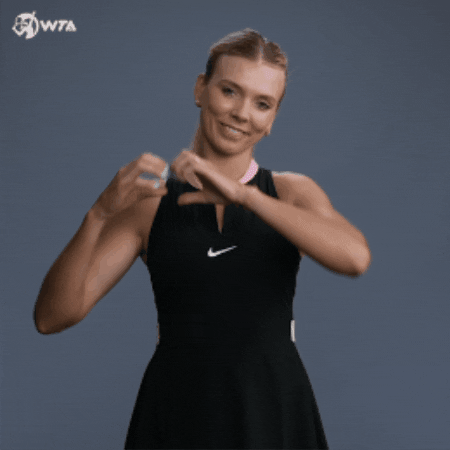 Katie Boulter Love GIF by WTA