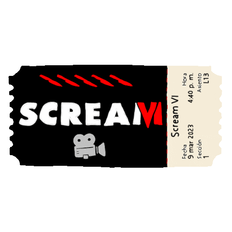 Cinema Scream Sticker