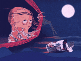 Full Moon Fishing GIF by GIF IT UP