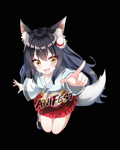 anifest anime fox cosplay anime girl GIF