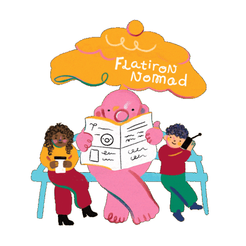 Pink Nyc Sticker by Flatiron NoMad