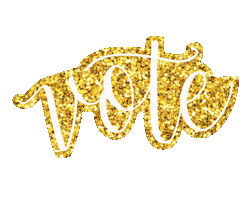 Gold Glitter Sticker