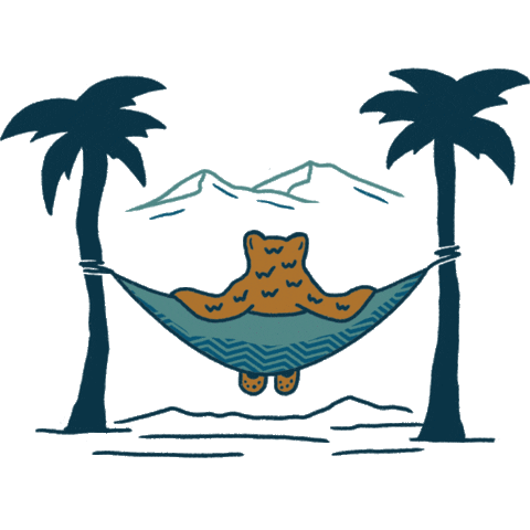 Bear Sunset Sticker by Bearbottom Clothing