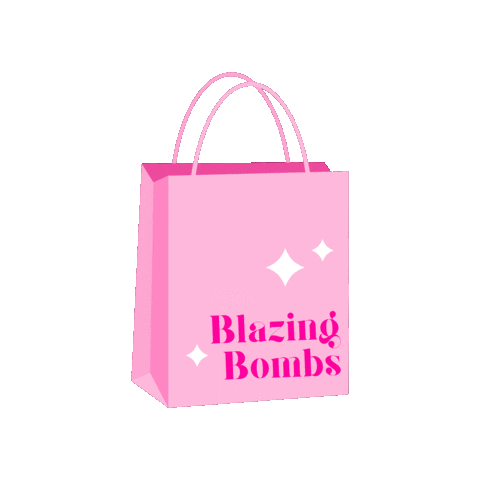 Pink Shopping Sticker by Blazing Bombs