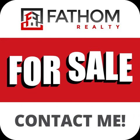 fathomrealty real estate business sale sign GIF