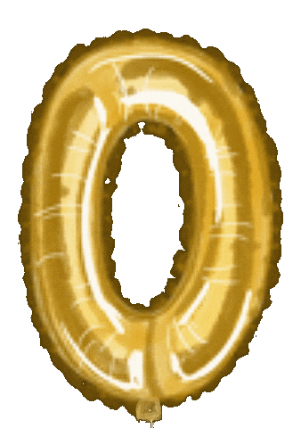 Birthday Gold Sticker