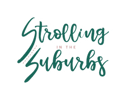 Strolling in the Suburbs Sticker