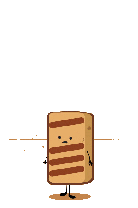 Toast Halloumi Sticker by Sam Omo