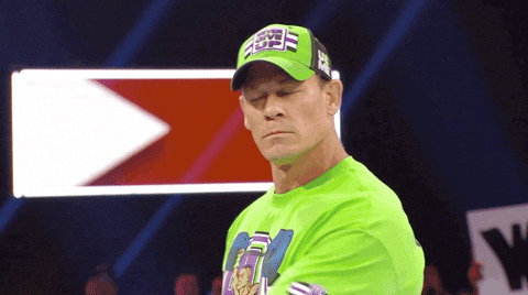 Giphy - John Cena Reaction GIF by WWE