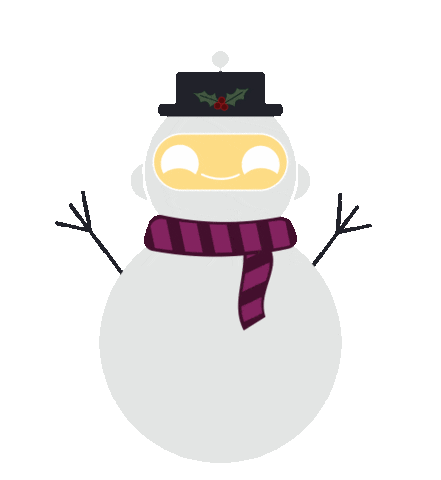 Christmas Snowman Sticker by PERQ