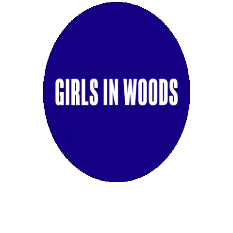 Girls in Woods Sticker