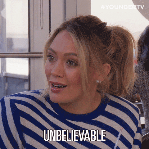 kelseypeters icantbelieveit GIF by YoungerTV