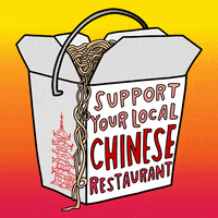 Stay Home Chinese Food GIF by Sarah The Palmer