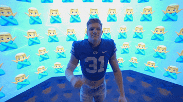 Byu Football Clapping GIF by BYU Cougars