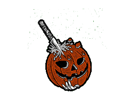 Halloween Pumpkin Sticker by Rusty Butcher