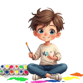 Boys Girls Easter Sticker