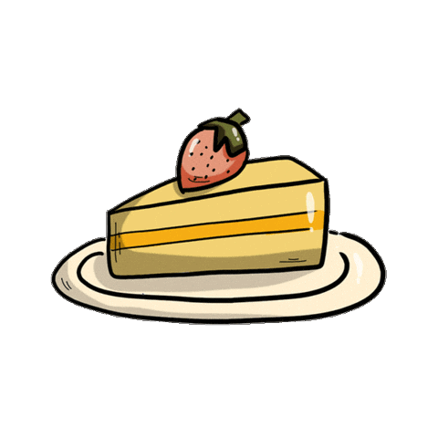 Cake Strawberry Sticker
