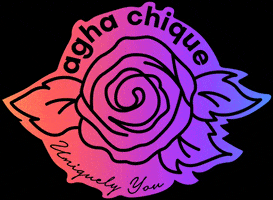 Aghachique boutique chique agha rainbow rose GIF