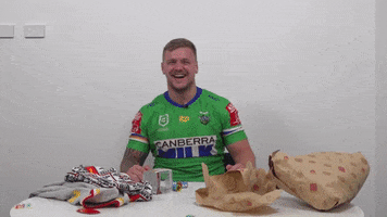 Nrl Laughing GIF by Canberra Raiders