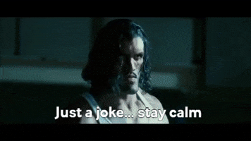 Just A Joke Stay Calm Longest Yard Adam Sandler GIF