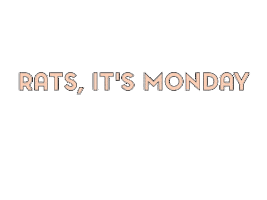 Monday Blues Sticker by rats worldwide